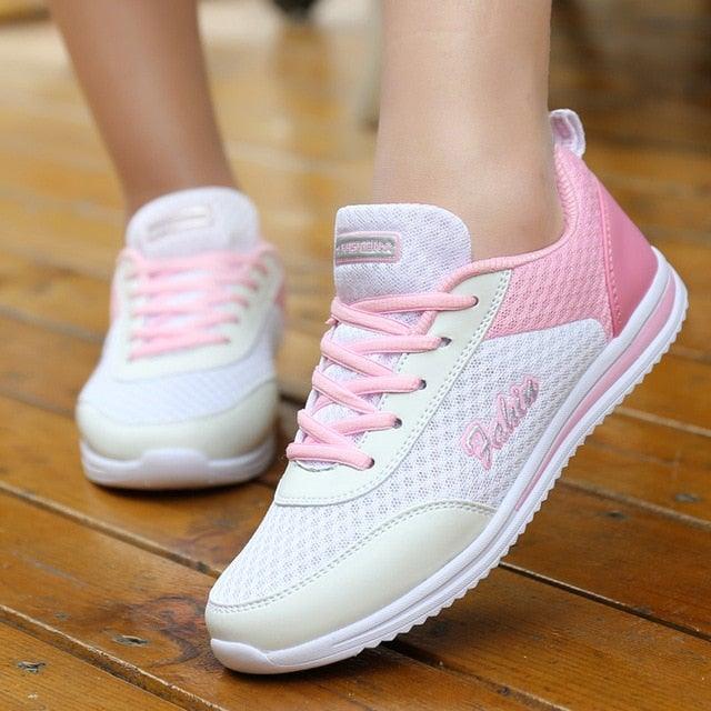 Gym Woman Spring Summer Sneakers Breathable Women Casual Shoes Trainers Running Shoes Light Mesh Tennis Casual Sneakers Fashion Walking Shoes For Womens Stevvex