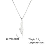 Unisex Stainless Steel Hollow Map Necklaces Lootquake LLC