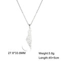Unisex Stainless Steel Hollow Map Necklaces Lootquake LLC