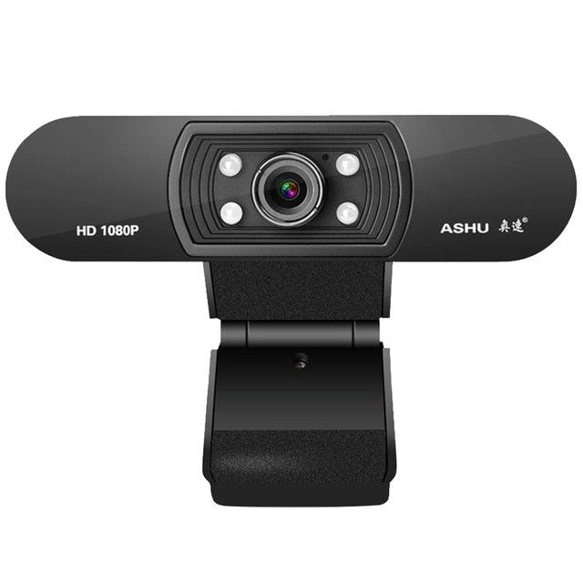 H800 Full HD Video Webcam 1080P HD Camera USB Webcam Focus Night Vision Computer Web Camera with Built in Microphone For Video Conferencing Recording and Streaming Stevvex