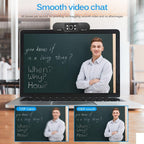 H800 Full HD Video Webcam 1080P HD Camera USB Webcam Focus Night Vision Computer Web Camera with Built in Microphone For Video Conferencing Recording and Streaming Stevvex