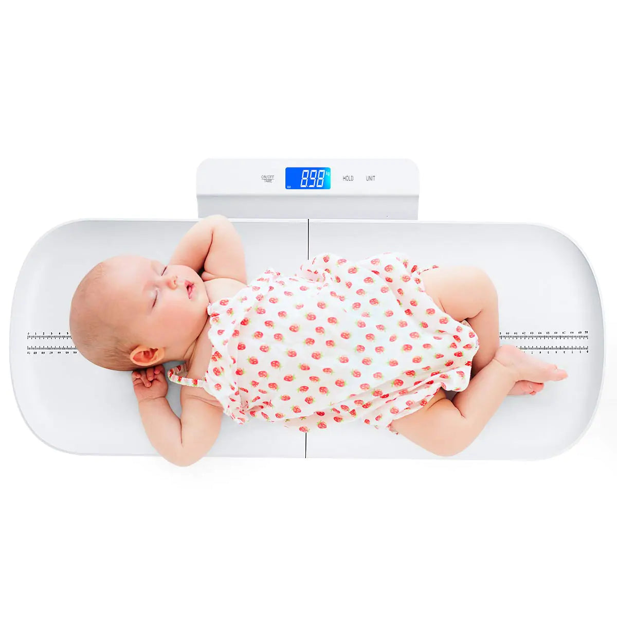 KUBEI Baby Scale Digital Infant Scale Multi-Function Digital Scale for Pets Toddler Scale with Measure Babies Weight and Height Tray Precision Digital Puppy Scale with kg/lb/oz Holding Function Pi-Mart