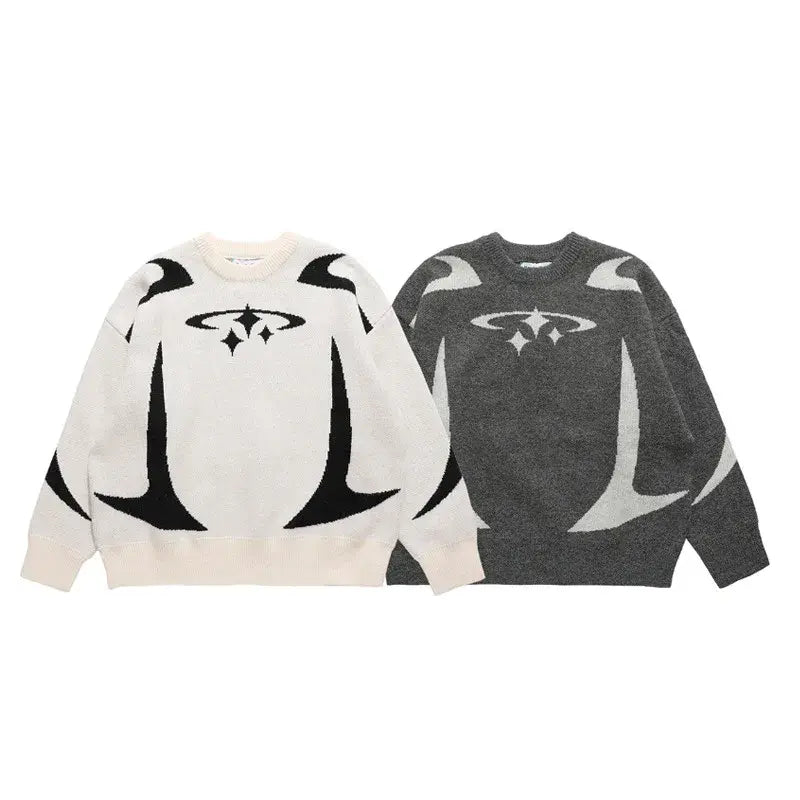 Men's Oversized Pullover Sweater Pi-Mart