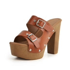 Chunky Heel Platform Pi-Mart