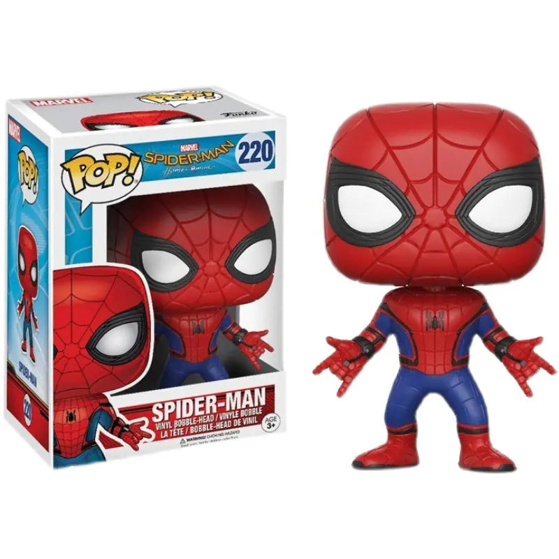 Funko Pop Avengers Iron Man Spider-Man Figures 220 & 222 Pi-Mart