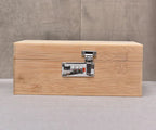 Bamboo Storage Box Solid Wood Clamshell Pi-Mart