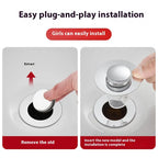 Universal Wash Basin Drain Plug Pi-Mart