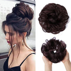 Hair Bun Extensions Messy Curly Elastic Hair Scrunchies Hairpieces Synthetic Chignon Donut Up-do Hair Pieces Clip in Hair Extension For Volumized Hair Buns For Girls Stevvex