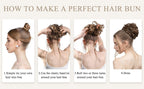 Hair Bun Extensions Messy Curly Elastic Hair Scrunchies Hairpieces Synthetic Chignon Donut Up-do Hair Pieces Clip in Hair Extension For Volumized Hair Buns For Girls Stevvex