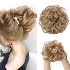 Hair Bun Extensions Messy Curly Elastic Hair Scrunchies Hairpieces Synthetic Chignon Donut Up-do Hair Pieces Clip in Hair Extension For Volumized Hair Buns For Girls Stevvex