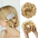 Hair Bun Extensions Messy Curly Elastic Hair Scrunchies Hairpieces Synthetic Chignon Donut Up-do Hair Pieces Clip in Hair Extension For Volumized Hair Buns For Girls Stevvex