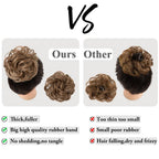 Hair Bun Extensions Messy Curly Elastic Hair Scrunchies Hairpieces Synthetic Chignon Donut Up-do Hair Pieces Clip in Hair Extension For Volumized Hair Buns For Girls Stevvex