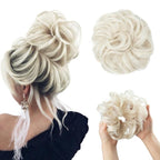 Hair Bun Extensions Messy Curly Elastic Hair Scrunchies Hairpieces Synthetic Chignon Donut Up-do Hair Pieces Clip in Hair Extension For Volumized Hair Buns For Girls Stevvex