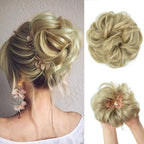 Hair Bun Extensions Messy Curly Elastic Hair Scrunchies Hairpieces Synthetic Chignon Donut Up-do Hair Pieces Clip in Hair Extension For Volumized Hair Buns For Girls Stevvex