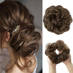 Hair Bun Extensions Messy Curly Elastic Hair Scrunchies Hairpieces Synthetic Chignon Donut Up-do Hair Pieces Clip in Hair Extension For Volumized Hair Buns For Girls Stevvex