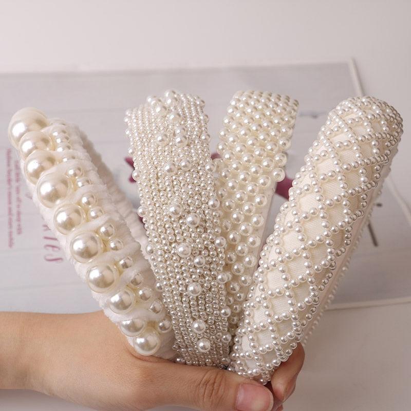 Hair Hoop women hairbands Sweet Headbands for Women Beaded Pearl Headbands Hair Accessories Gorgeous Hair Accessories For Women Stevvex