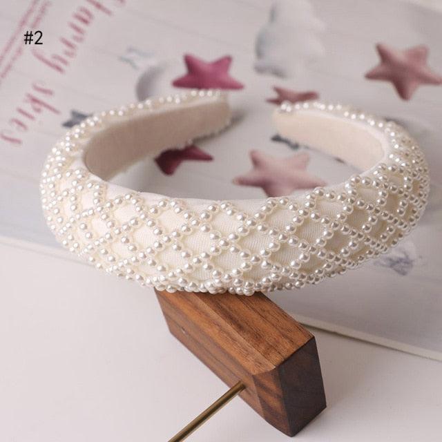 Hair Hoop women hairbands Sweet Headbands for Women Beaded Pearl Headbands Hair Accessories Gorgeous Hair Accessories For Women Stevvex