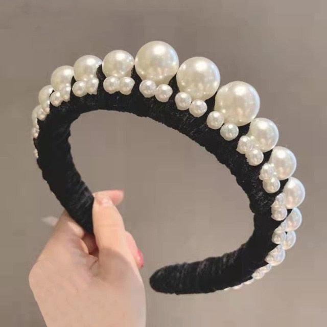 Hair Hoop women hairbands Sweet Headbands for Women Beaded Pearl Headbands Hair Accessories Gorgeous Hair Accessories For Women Stevvex