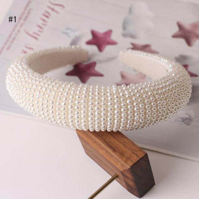 Hair Hoop women hairbands Sweet Headbands for Women Beaded Pearl Headbands Hair Accessories Gorgeous Hair Accessories For Women Stevvex