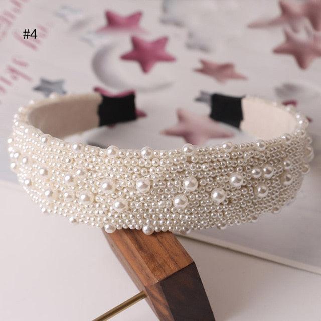 Hair Hoop women hairbands Sweet Headbands for Women Beaded Pearl Headbands Hair Accessories Gorgeous Hair Accessories For Women Stevvex