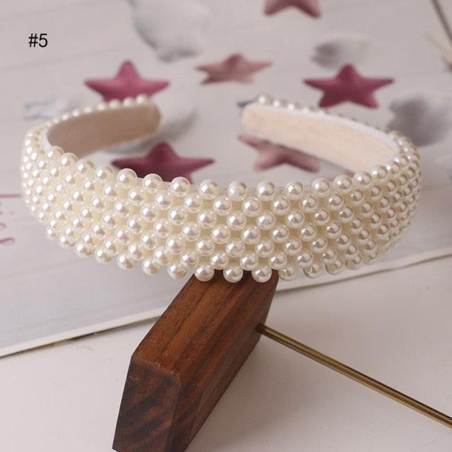 Hair Hoop women hairbands Sweet Headbands for Women Beaded Pearl Headbands Hair Accessories Gorgeous Hair Accessories For Women Stevvex