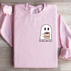 Half Ghost Half Coffee Sweatshirt Peachy Sunday