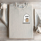 Half Ghost Half Coffee Sweatshirt Peachy Sunday