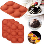 Half Sphere Silicone Soap Molds Bakeware Cake Decorating Tools Pudding Jelly Chocolate Fondant Mould Ball Biscuit Baking Mould 6 Holes Silicone Mold Half Ball Sphere For Making Chocolate Cake Jelly Pudding Handmade Soap Stevvex
