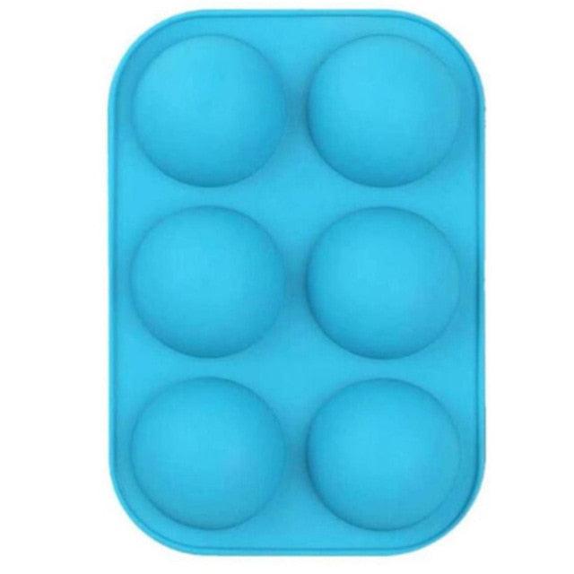 Half Sphere Silicone Soap Molds Bakeware Cake Decorating Tools Pudding Jelly Chocolate Fondant Mould Ball Biscuit Baking Mould 6 Holes Silicone Mold Half Ball Sphere For Making Chocolate Cake Jelly Pudding Handmade Soap Stevvex