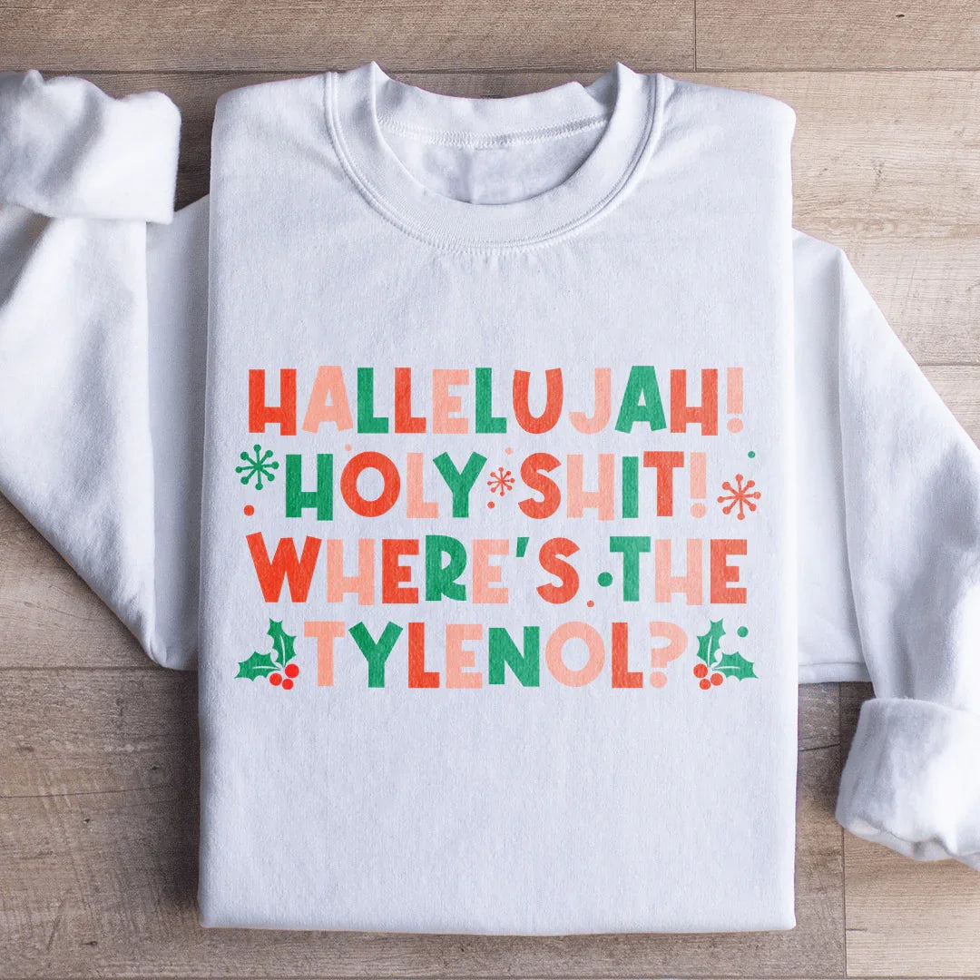 Hallelujah Christmas Sweatshirt Peachy Sunday