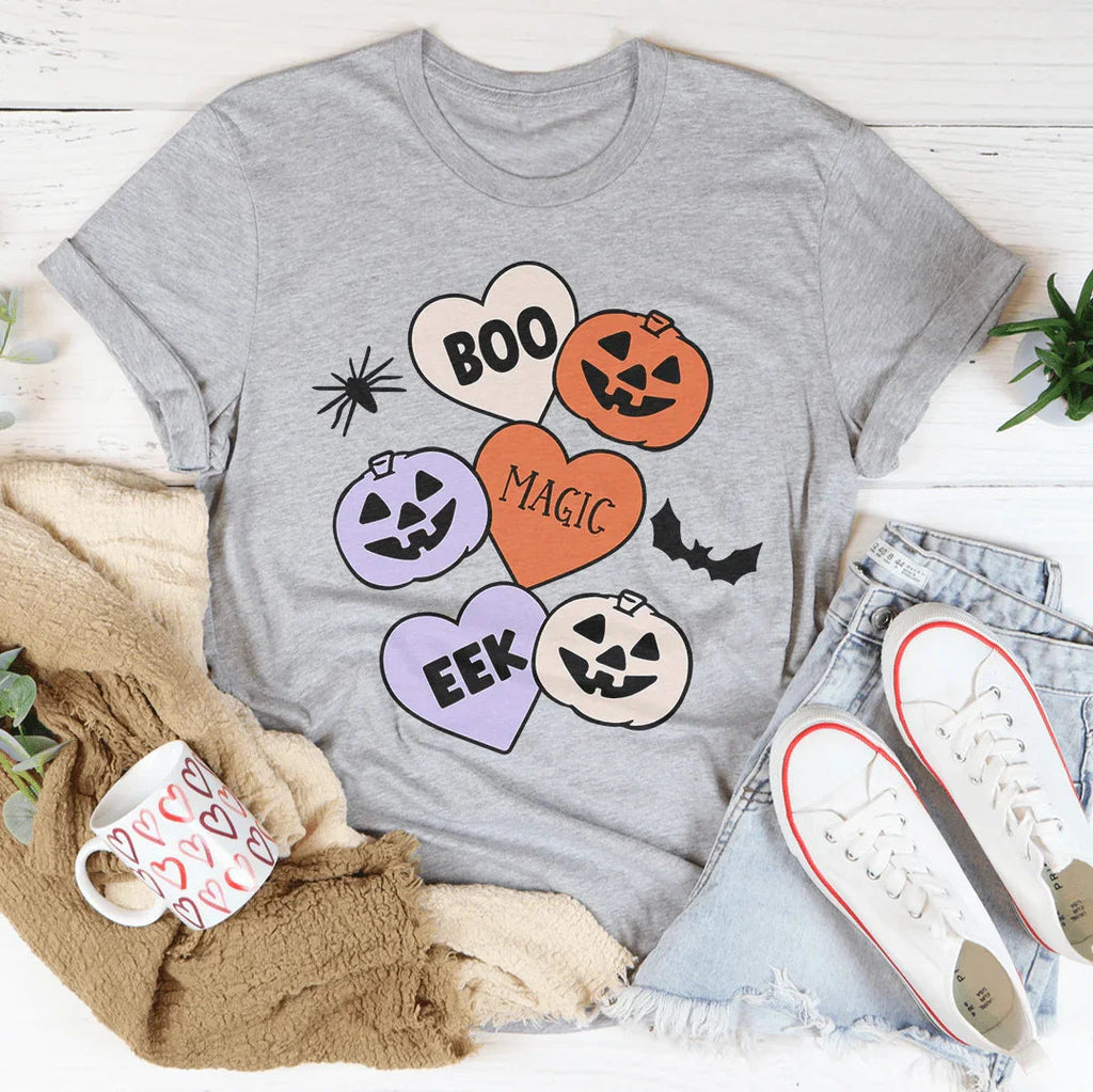Halloween Candy Hearts Tee Peachy Sunday
