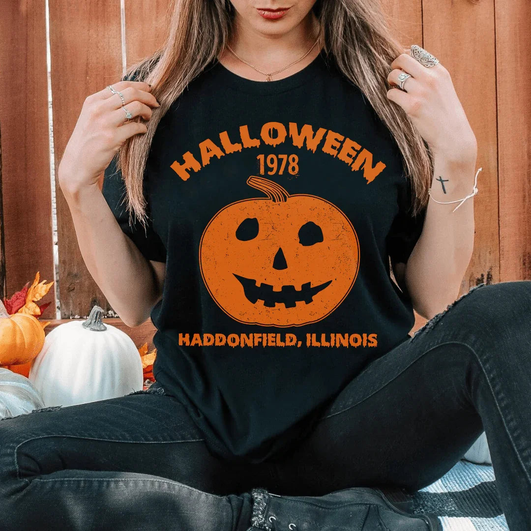 Halloween Pumpkin Tee Peachy Sunday