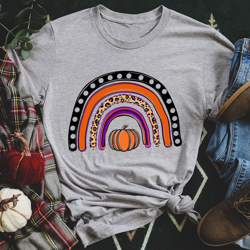 Halloween Rainbow Tee Peachy Sunday
