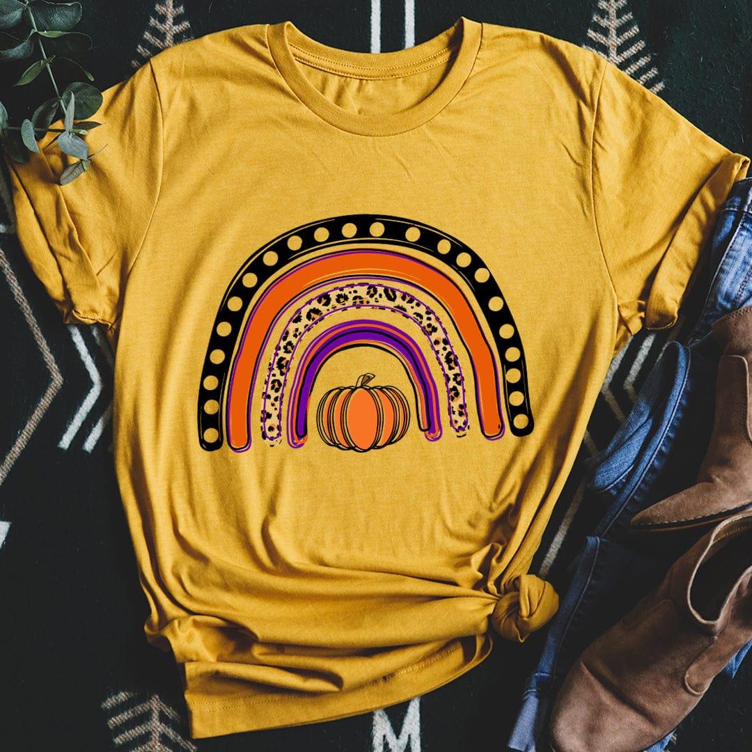 Halloween Rainbow Tee Peachy Sunday