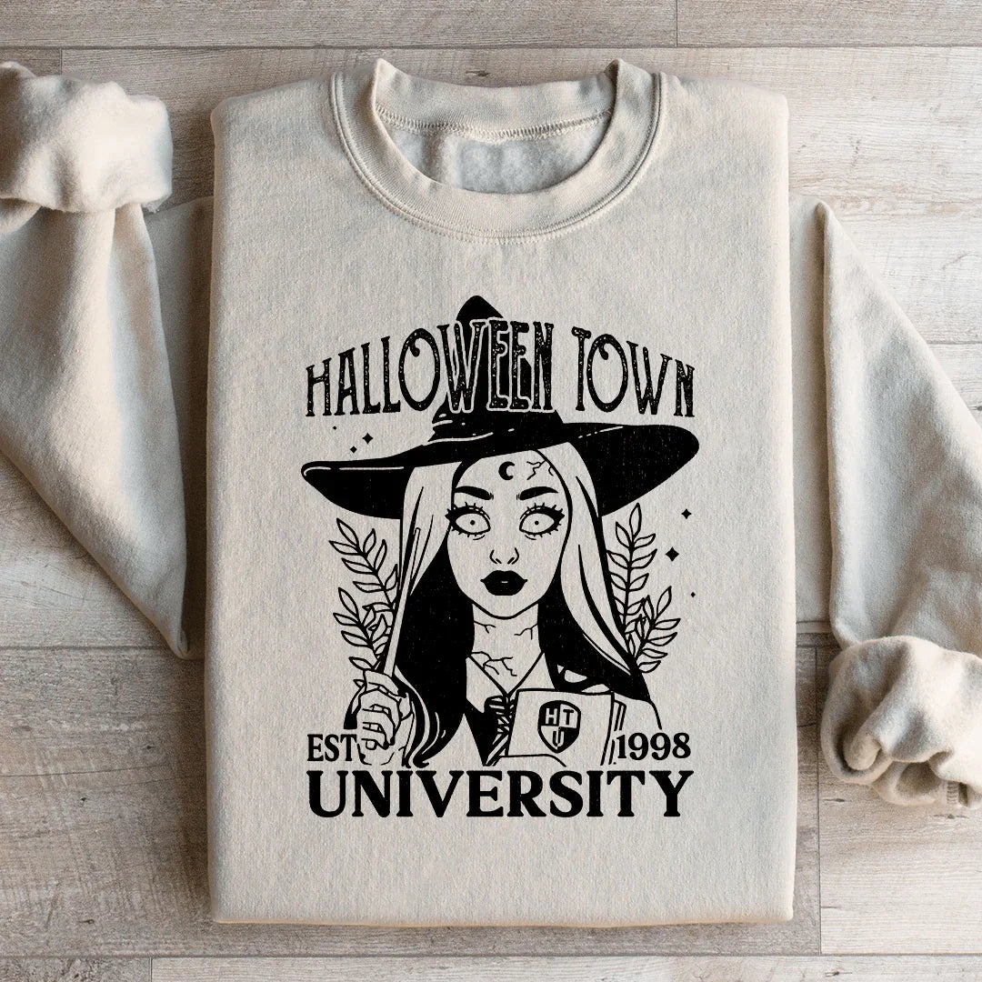 Halloween Town University Sweatshirt Peachy Sunday
