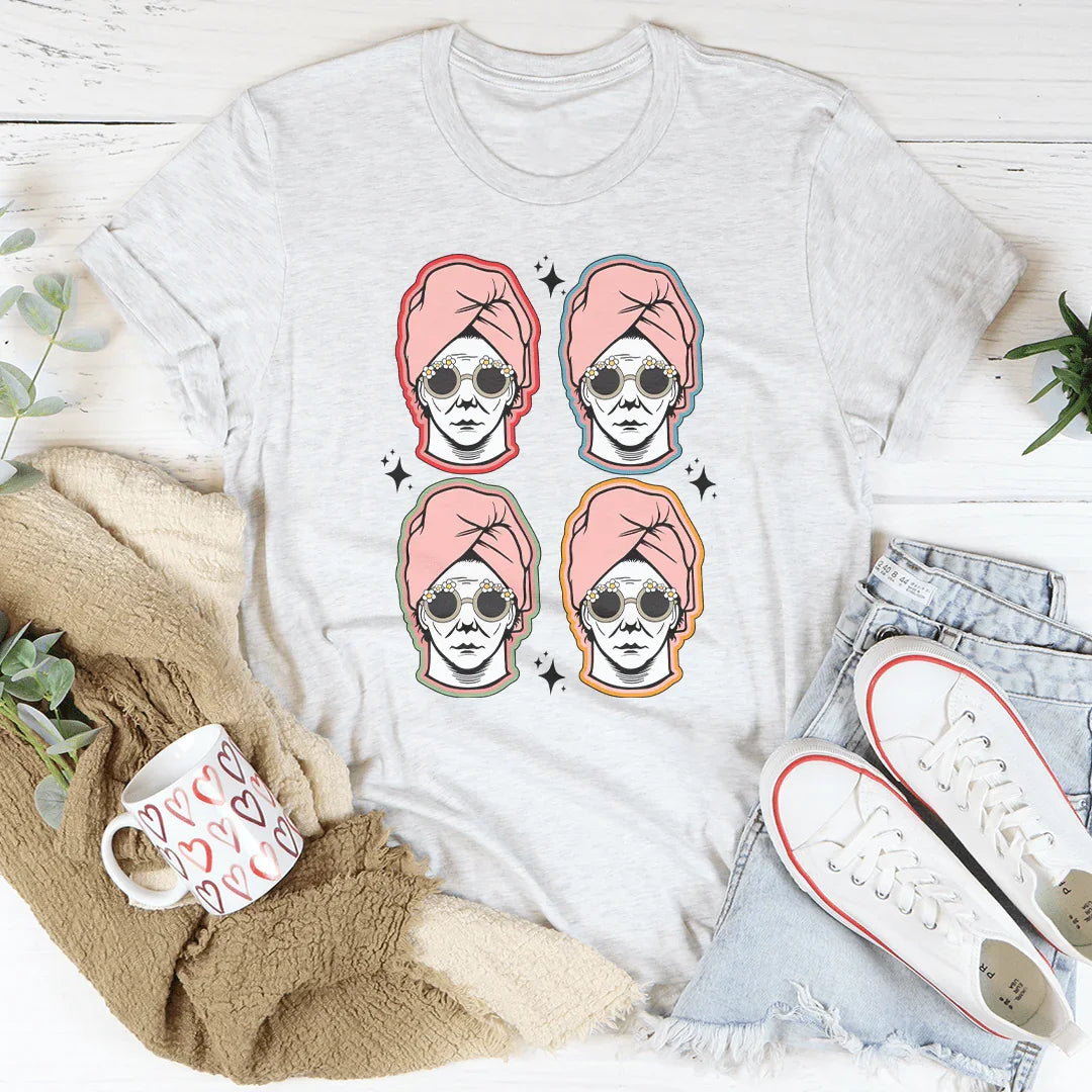 Retro Michael Halloween Tee Peachy Sunday