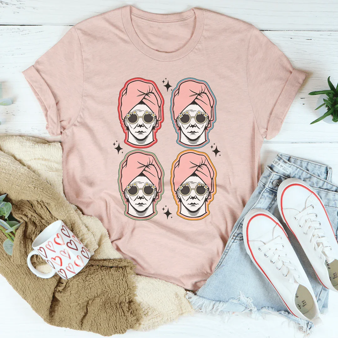 Retro Michael Halloween Tee Peachy Sunday