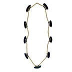 Hamsi Long Tassel Necklace Cotton Tassels Boho Indian Delicate Handmade 18in BandsCo Straps