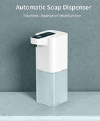 Hand Foam Liquid Soap Dispenser Automatic Soap Dispensers For Bathroom Touchless Dish Soap Dispenser Electric Hand Free Automatic Foaming Hand Soap Dispenser Touchless Soap Dispenser USB Rechargeable Automatic Soap Dispenser For Bathroom Kitchen Stevvex