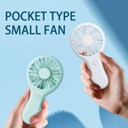 Handheld Small Fan Cooler Portable Small USB Charging Fan Mini Silent Charging Desk Dormitory Office Student Gifts Long Endurance Rechargeable Personal Fan for Kids Girls Women Men Home Office Indoor Outdoor Travel Stevvex