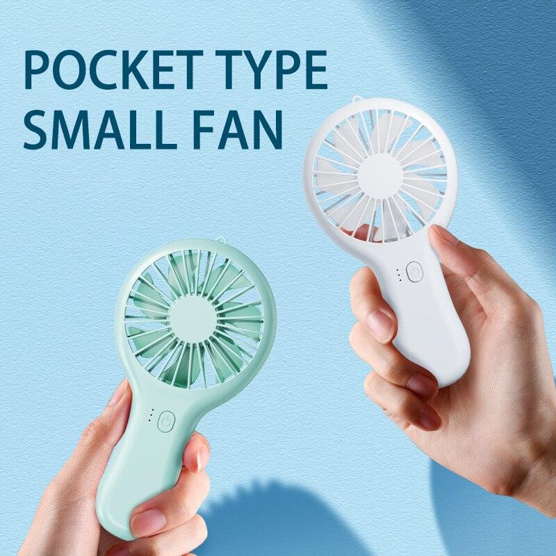 Handheld Small Fan Cooler Portable Small USB Charging Fan Mini Silent Charging Desk Dormitory Office Student Gifts Long Endurance Rechargeable Personal Fan for Kids Girls Women Men Home Office Indoor Outdoor Travel Stevvex