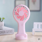 Handheld Small Fan Cooler Portable Small USB Charging Fan Mini Silent Charging Desk Dormitory Office Student Gifts Long Endurance Rechargeable Personal Fan for Kids Girls Women Men Home Office Indoor Outdoor Travel Stevvex