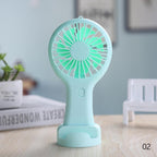 Handheld Small Fan Cooler Portable Small USB Charging Fan Mini Silent Charging Desk Dormitory Office Student Gifts Long Endurance Rechargeable Personal Fan for Kids Girls Women Men Home Office Indoor Outdoor Travel Stevvex