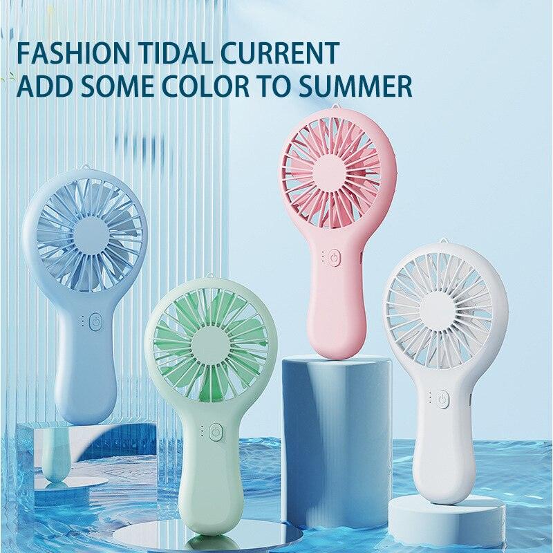 Handheld Small Fan Cooler Portable Small USB Charging Fan Mini Silent Charging Desk Dormitory Office Student Gifts Long Endurance Rechargeable Personal Fan for Kids Girls Women Men Home Office Indoor Outdoor Travel Stevvex