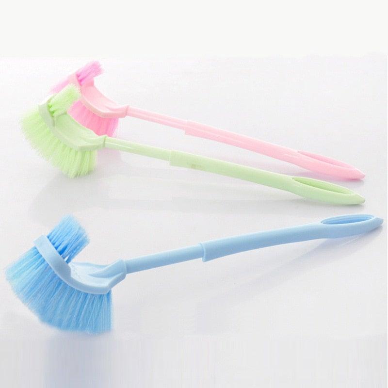 Handheld Toilet Cleaning Brush Household Toilet Cleaning Toilet Stain Powerful Stain Removal Brush Bathroom Accessories  Cleaning Tools For Bathroom Shower Sliding Door Tracks Kitchen Edge Corner Window Cleaning Brush Stevvex
