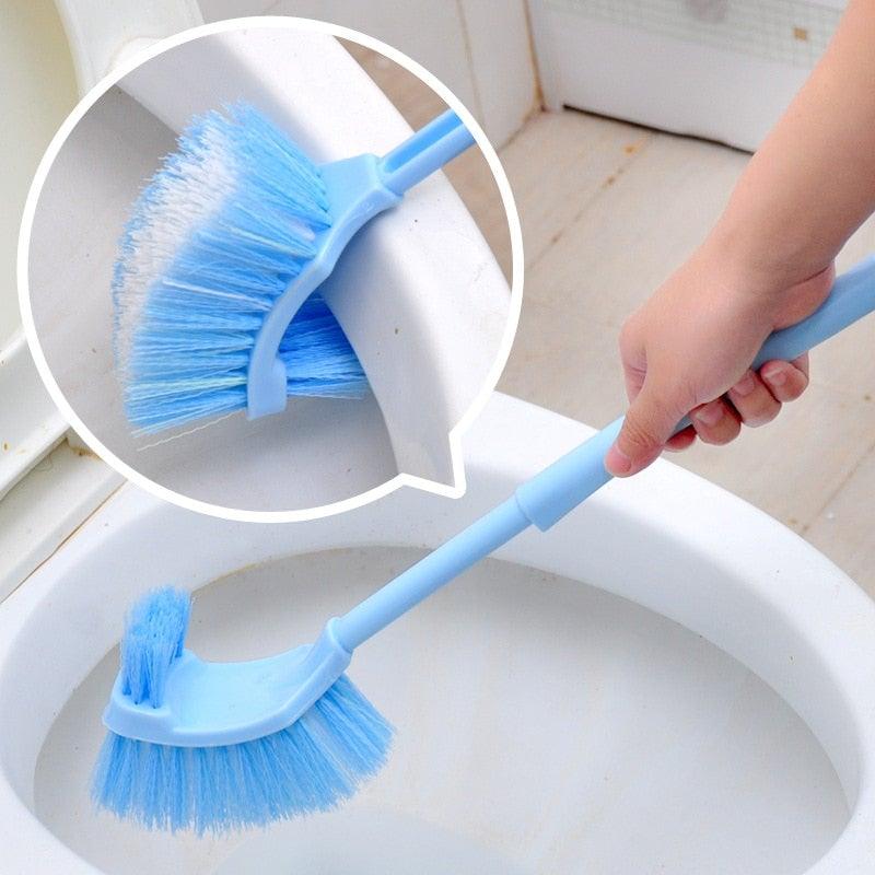 Handheld Toilet Cleaning Brush Household Toilet Cleaning Toilet Stain Powerful Stain Removal Brush Bathroom Accessories  Cleaning Tools For Bathroom Shower Sliding Door Tracks Kitchen Edge Corner Window Cleaning Brush Stevvex