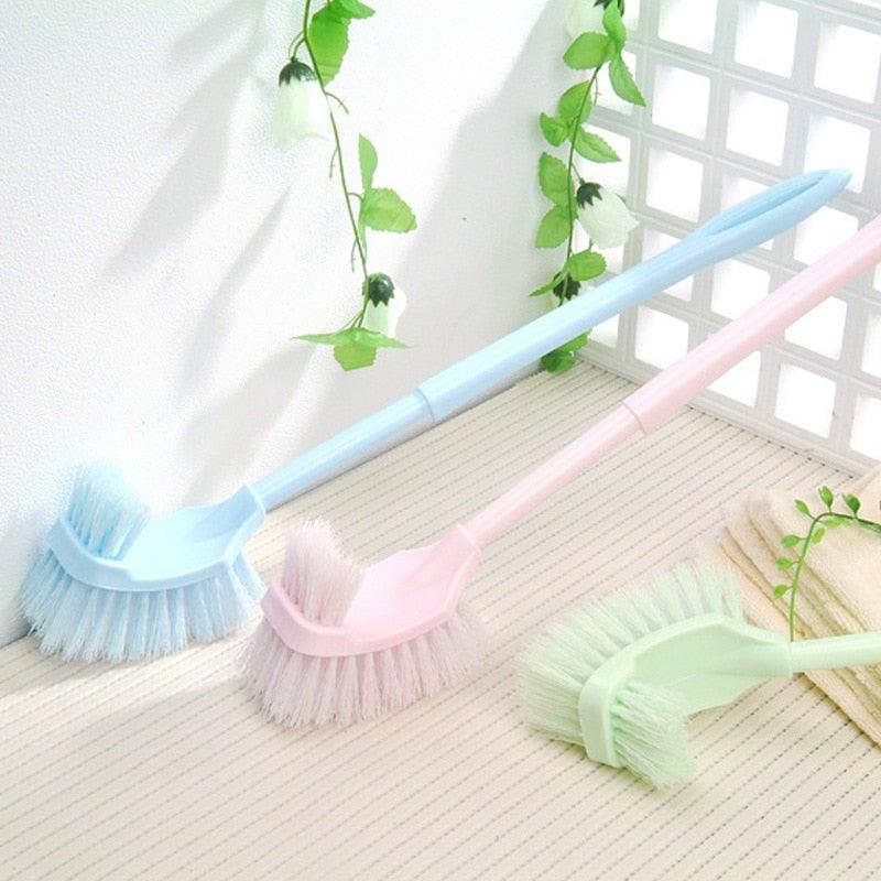 Handheld Toilet Cleaning Brush Household Toilet Cleaning Toilet Stain Powerful Stain Removal Brush Bathroom Accessories  Cleaning Tools For Bathroom Shower Sliding Door Tracks Kitchen Edge Corner Window Cleaning Brush Stevvex