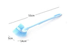 Handheld Toilet Cleaning Brush Household Toilet Cleaning Toilet Stain Powerful Stain Removal Brush Bathroom Accessories  Cleaning Tools For Bathroom Shower Sliding Door Tracks Kitchen Edge Corner Window Cleaning Brush Stevvex