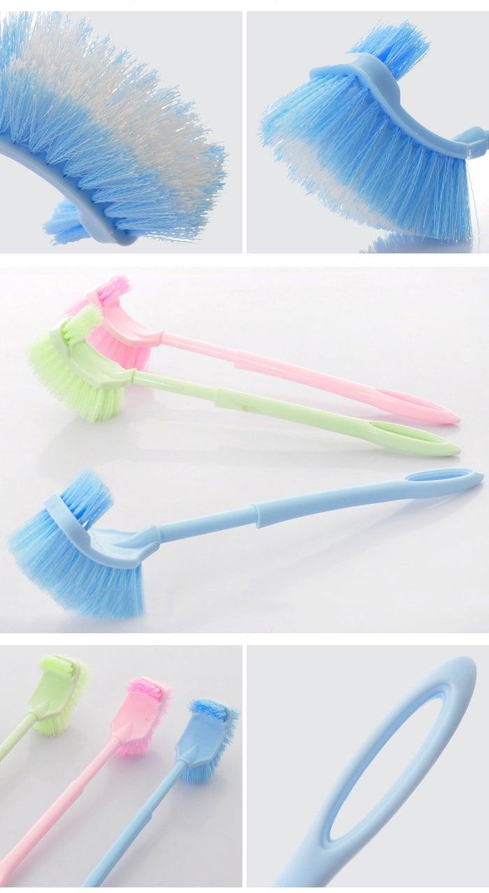 Handheld Toilet Cleaning Brush Household Toilet Cleaning Toilet Stain Powerful Stain Removal Brush Bathroom Accessories  Cleaning Tools For Bathroom Shower Sliding Door Tracks Kitchen Edge Corner Window Cleaning Brush Stevvex