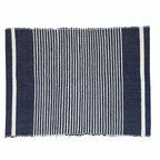 Handloom Ethiopian Striped Placemats Set Artisan Woven Cotton Dining Mats BandsCo Straps
